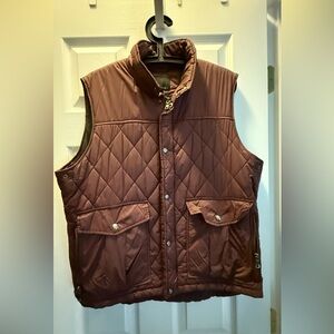 Banana Republic Quilted Vest in Rich Brown